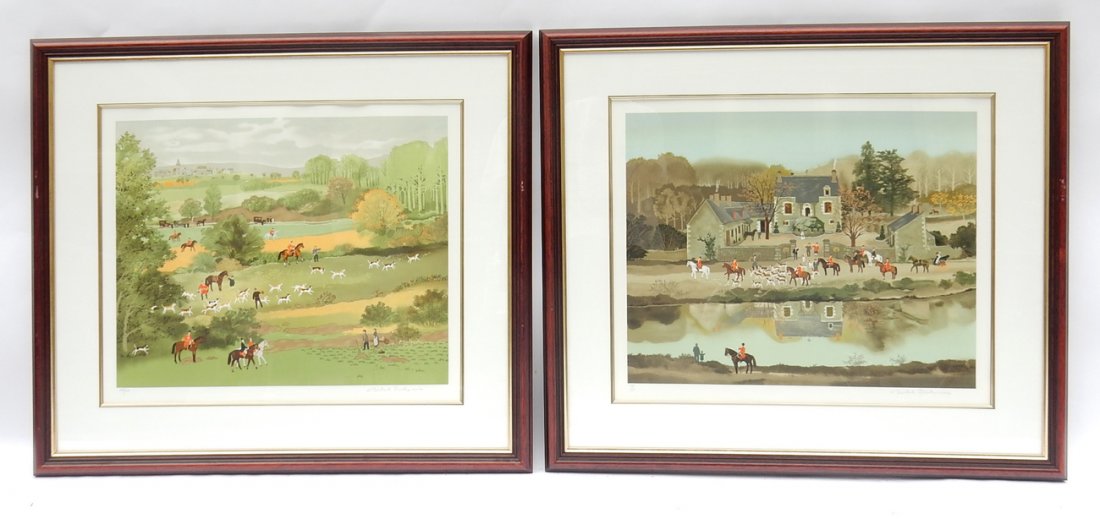 Michel Delacroix, Two Hunting Prints (1 of 9)