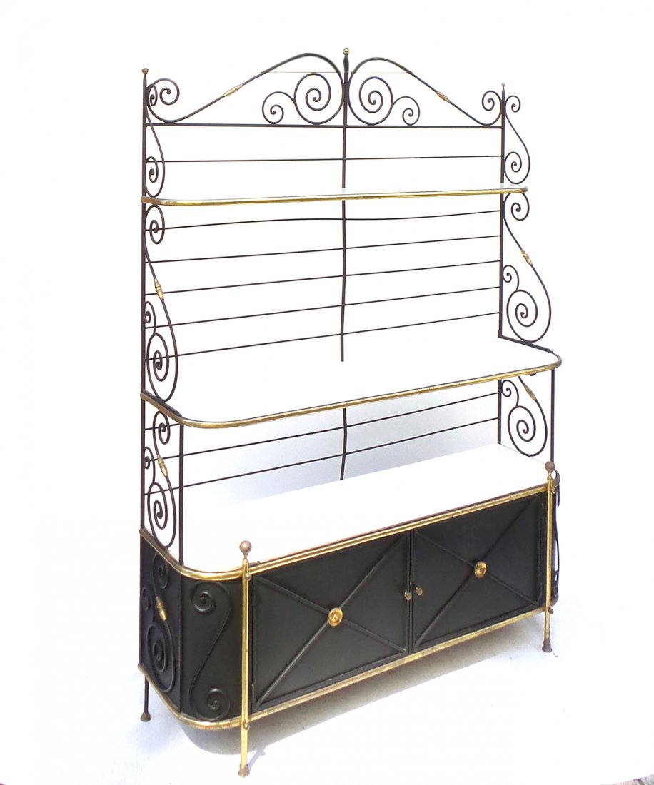 Brass Decorated Baker's Rack (1 of 3)