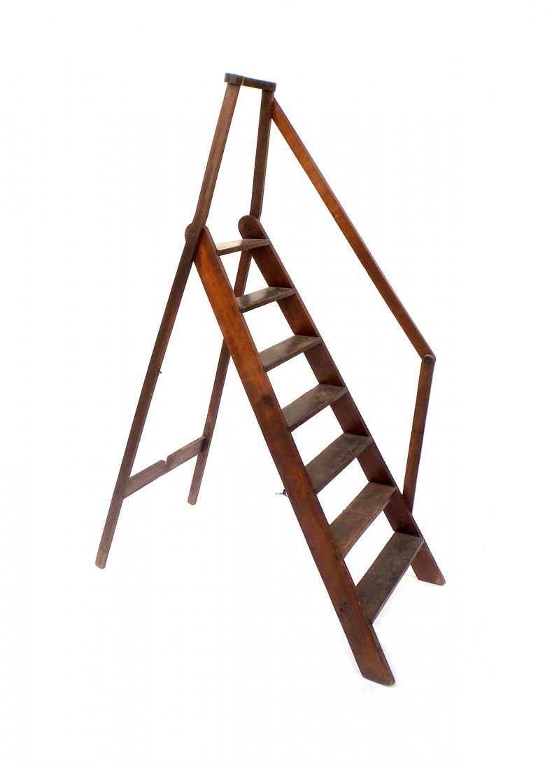 Late Georgian Mahogany and Pine Ladder (1 of 4)