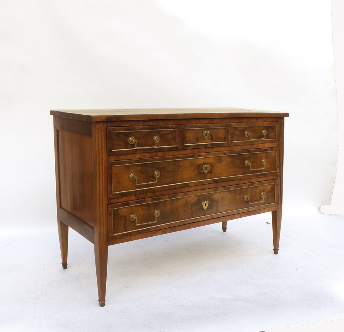 Late Louis XVI Walnut Commode c. 1800 (1 of 10)