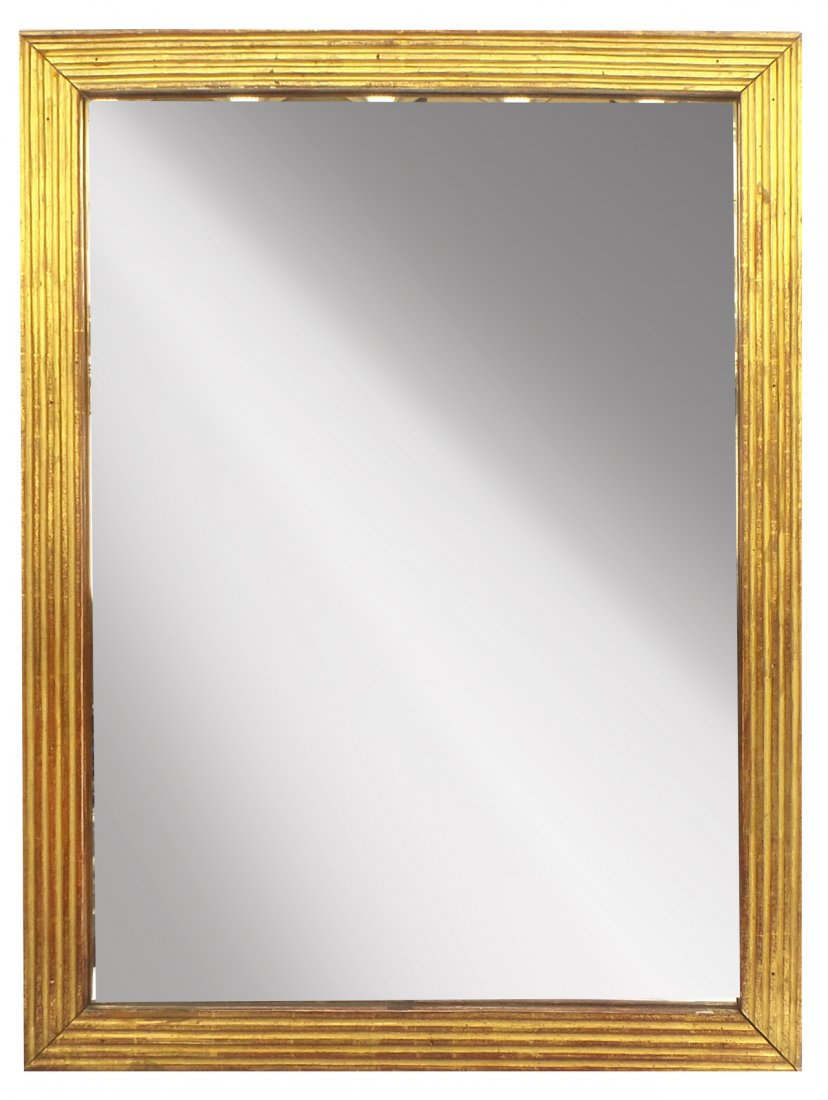 Rectangular Gilt Wood Mirror (1 of 4)