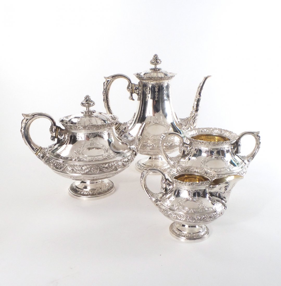 Edward & J. Barnard Sterling Tea Service (1 of 7)