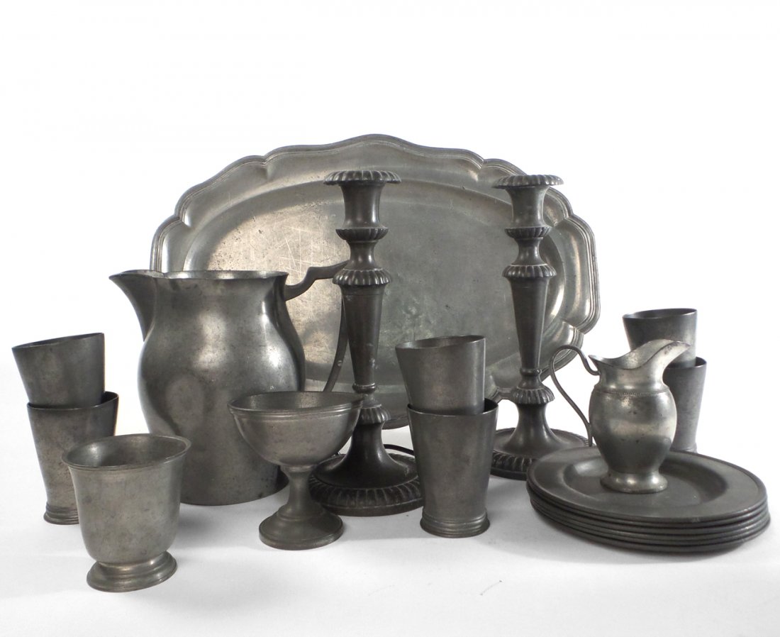 Group of Pewter Table Articles (1 of 7)
