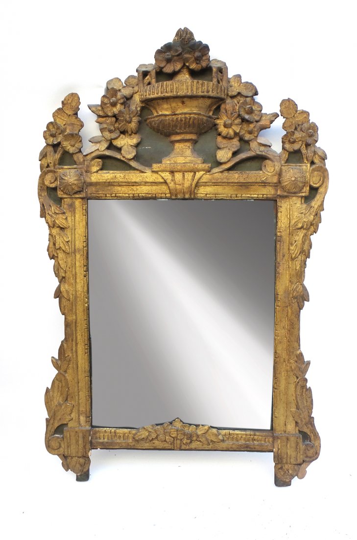 19th C. Continental Decorated Mirror (1 of 4)