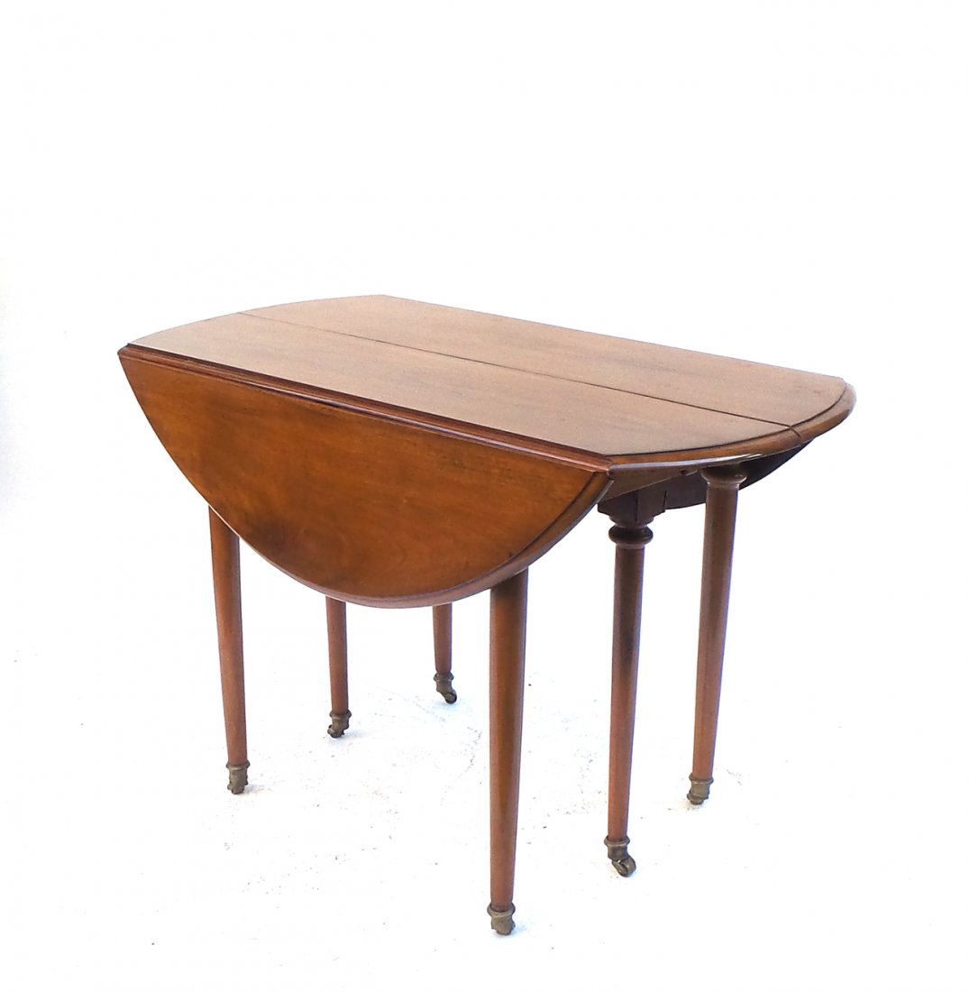 Directoire-Style Dining Table with 4 Leaves (1 of 7)