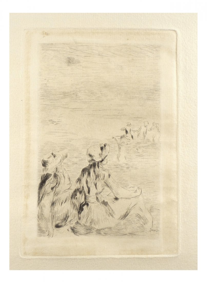 Renoir, Etching - "Sur La Plage" c. 1892 (1 of 3)