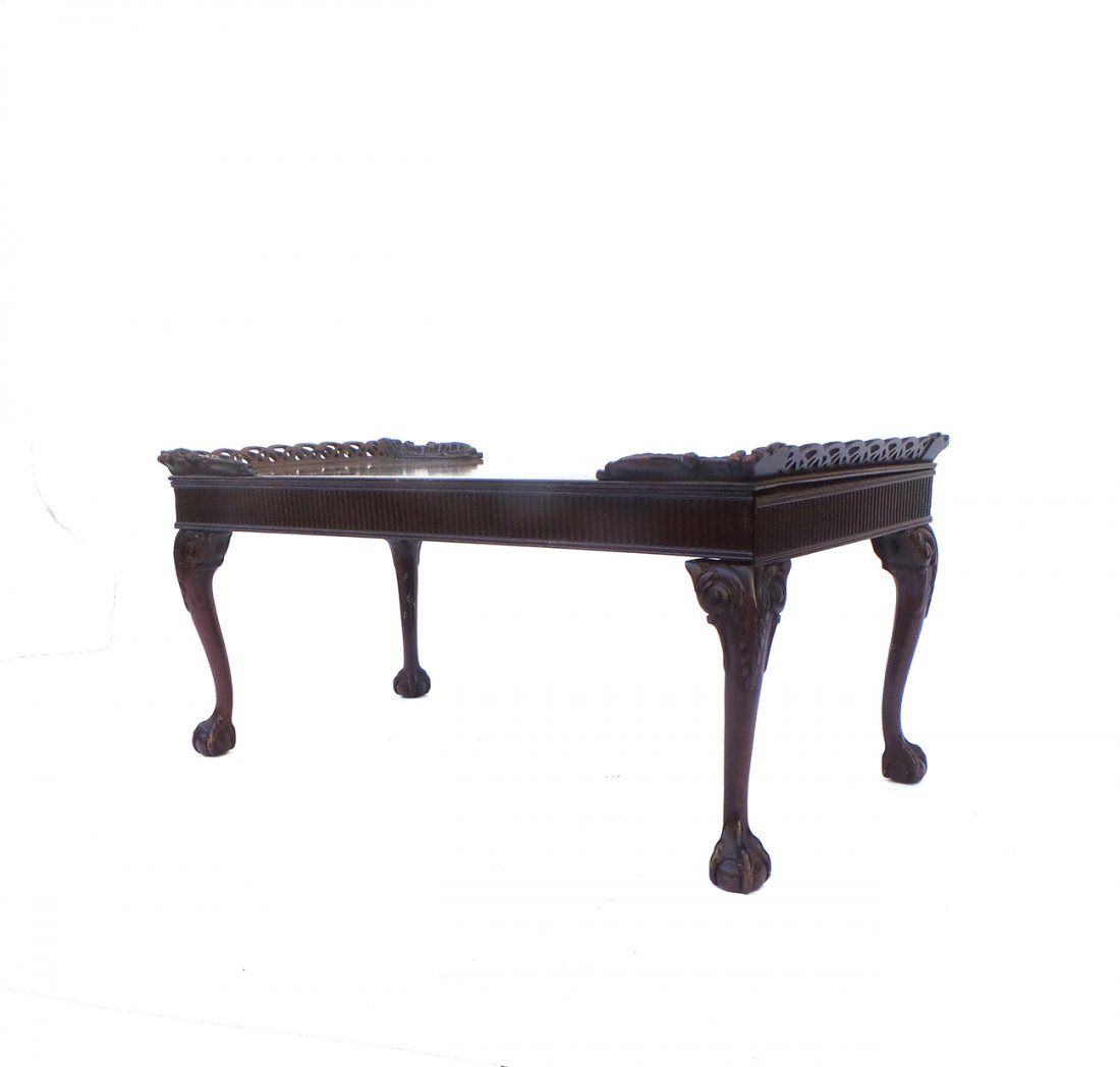 Chippendale-Style Mahogany Low Table (1 of 10)