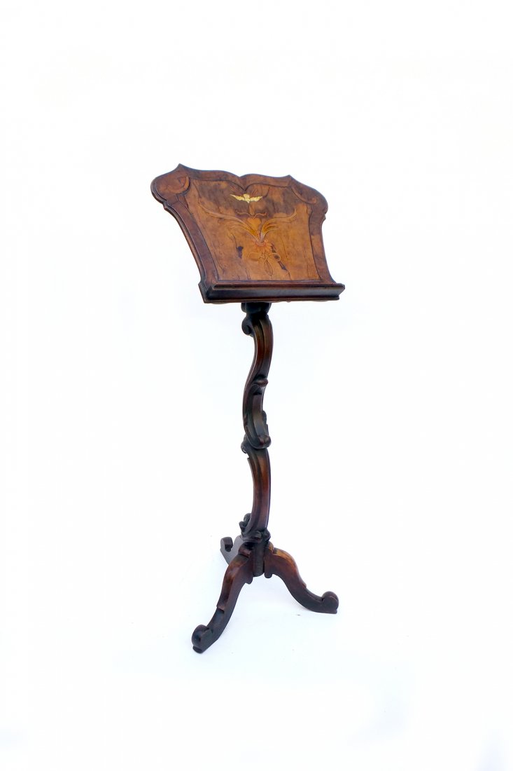Inlaid Walnut Lectern (1 of 7)