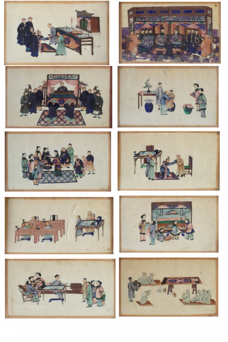 Chinese School, 12 Framed Scenes (1 of 10)