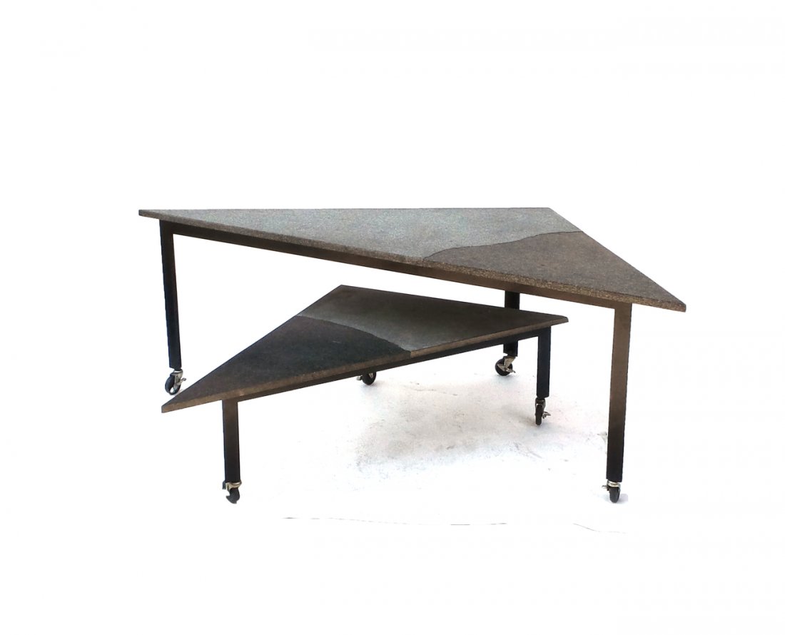 Two Industrial Slate Top Tables (1 of 8)