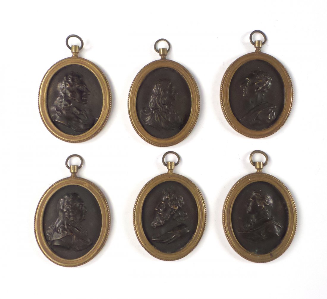6 Louis XVI Patinated Bronze Medallions (1 of 9)
