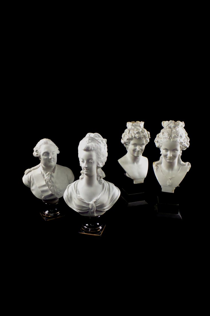2 Pairs of Bisque Porcelain Busts (1 of 10)