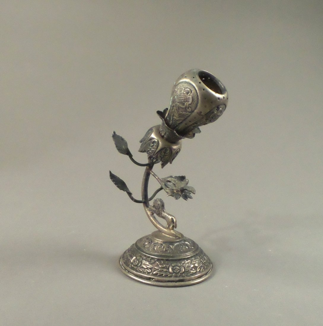 Portuguese .833 Silver Spice Holder (1 of 8)