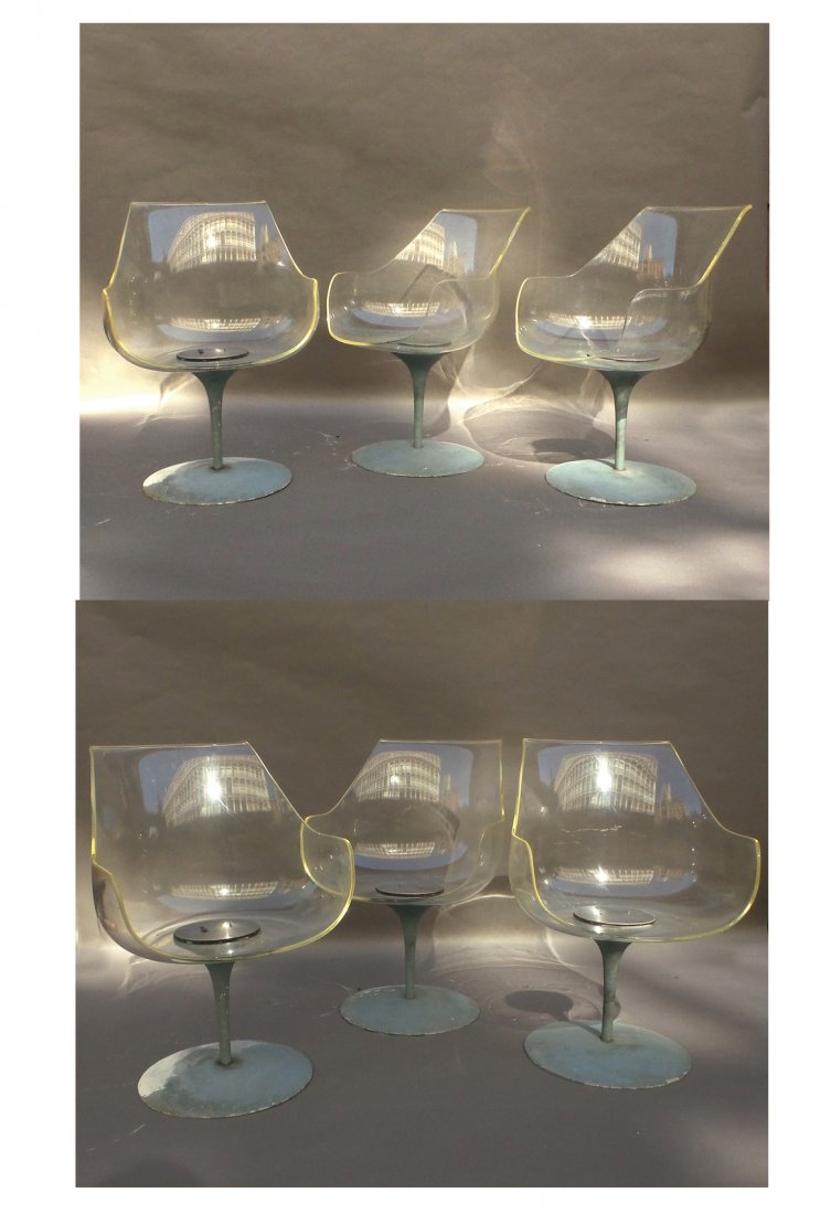 6 Erwine & Estelle Laverne Plexiglas Chairs (1 of 8)