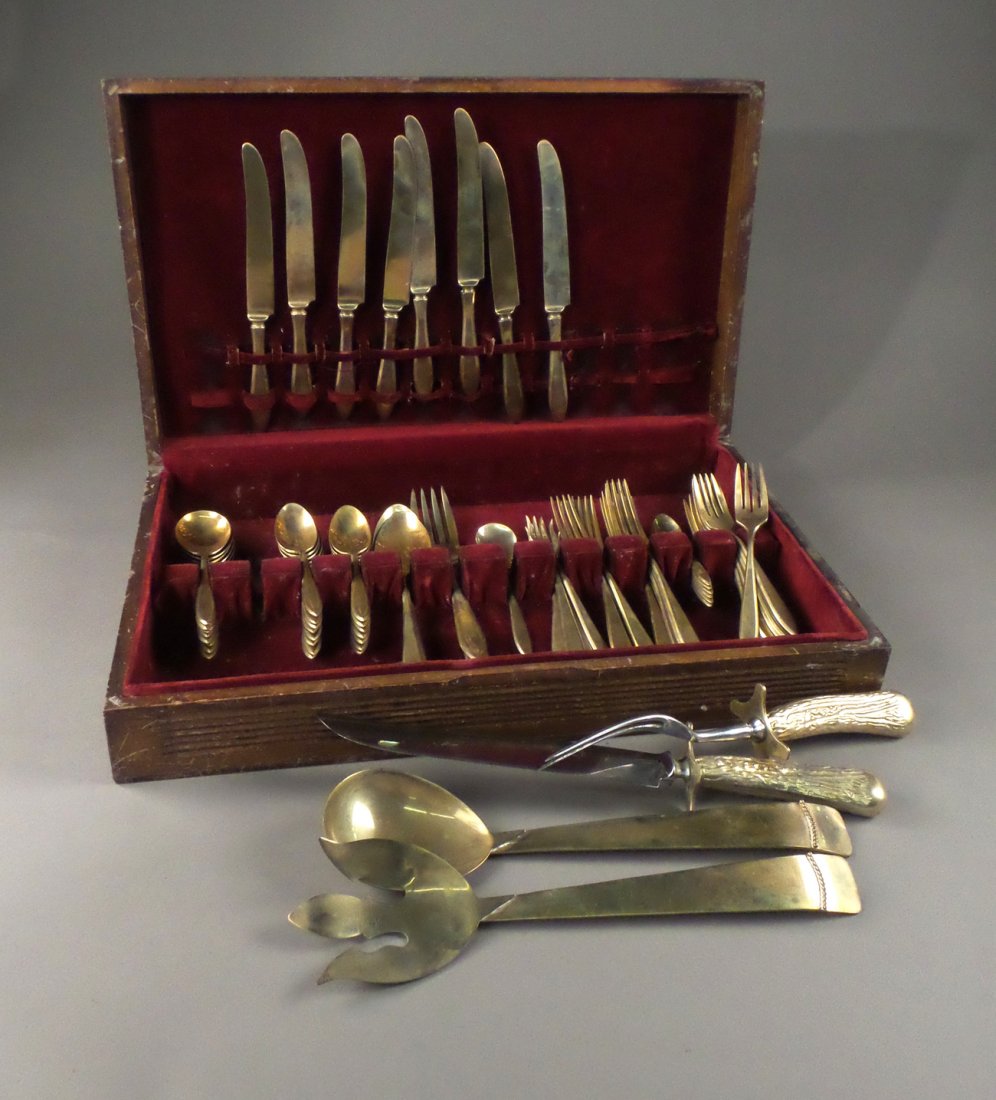 Group of Dirilyte and Brass Flatware (1 of 7)