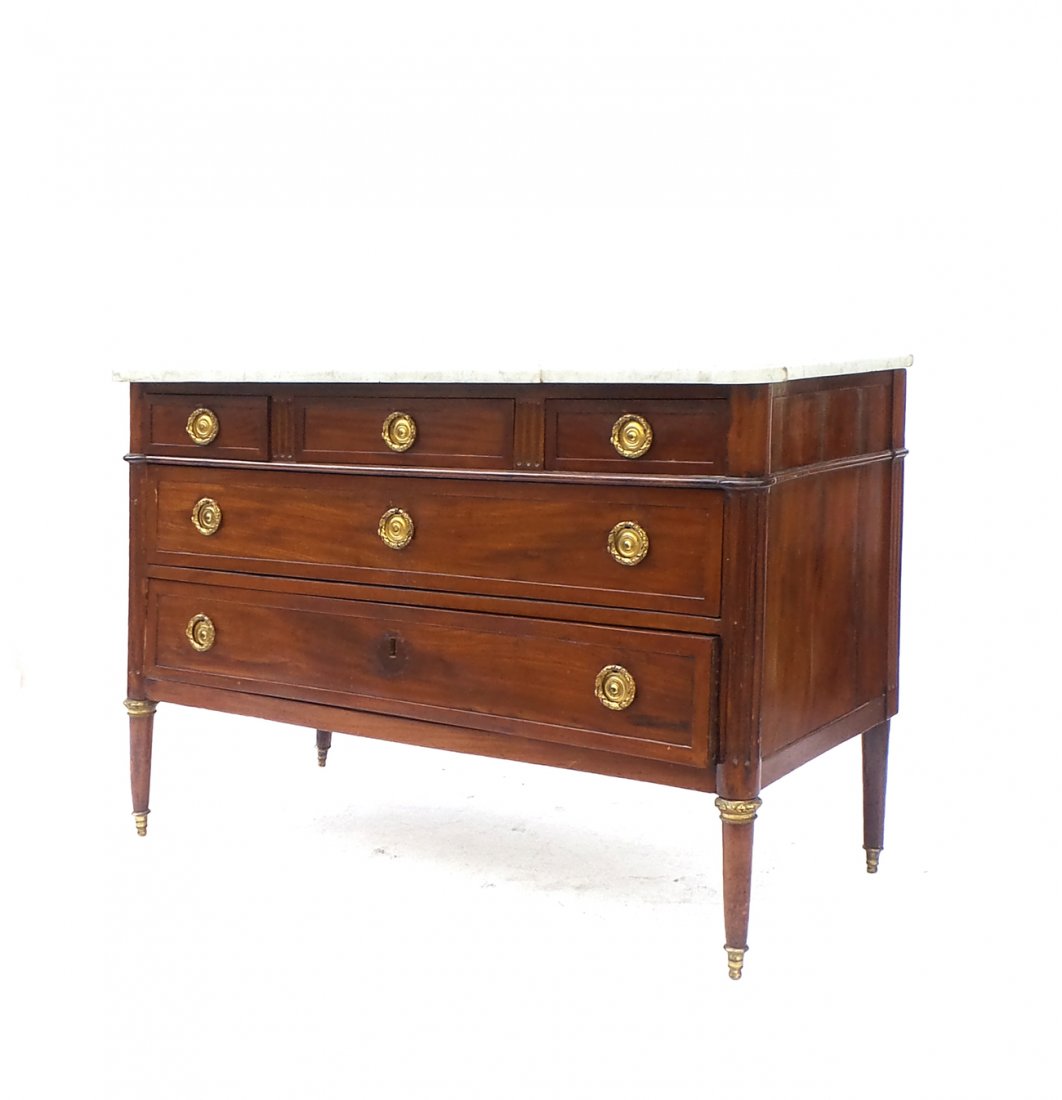 Louis XVI Mahogany Commode (1 of 8)
