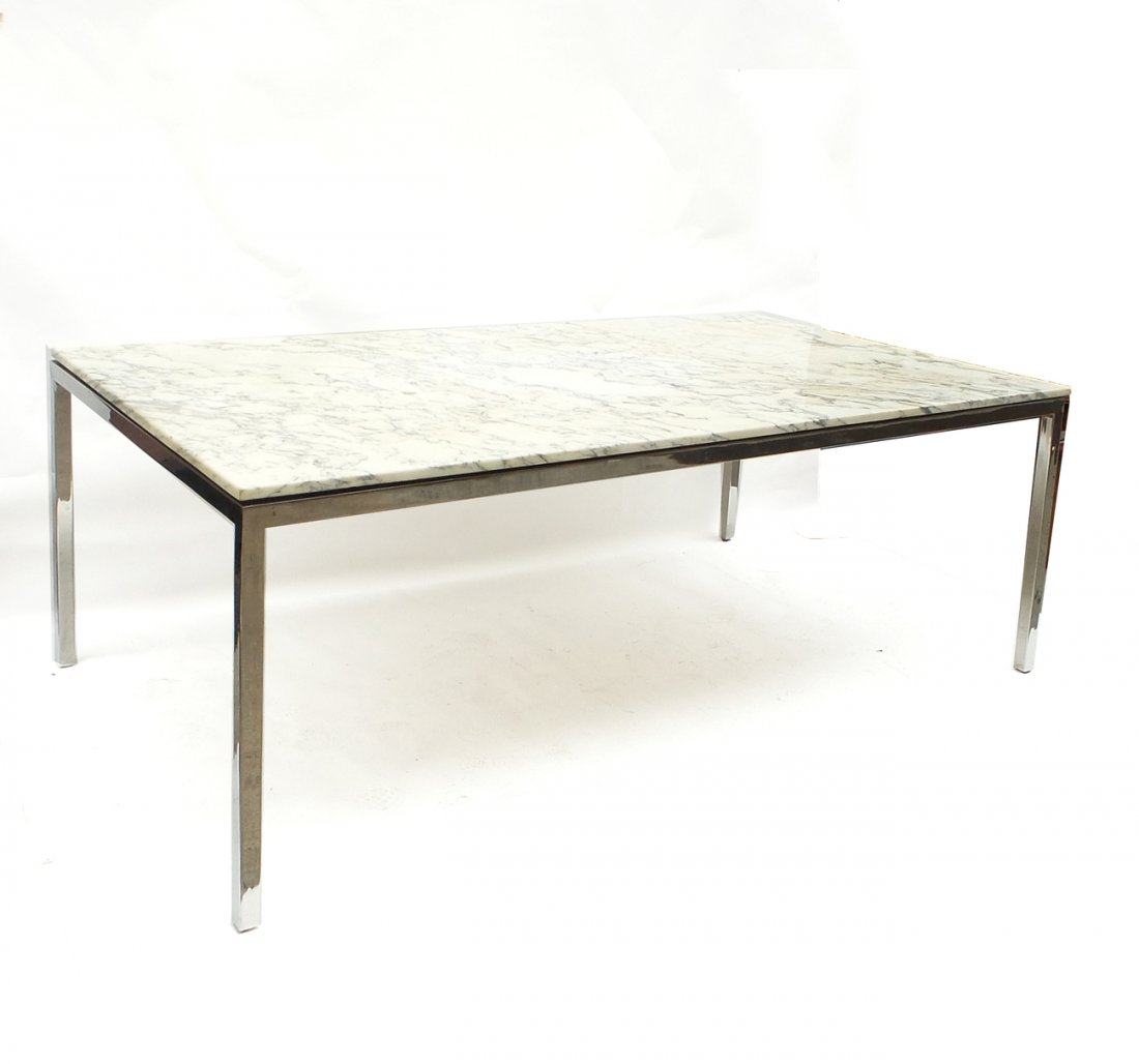 Knoll Marble Top Dining Room Table (1 of 6)