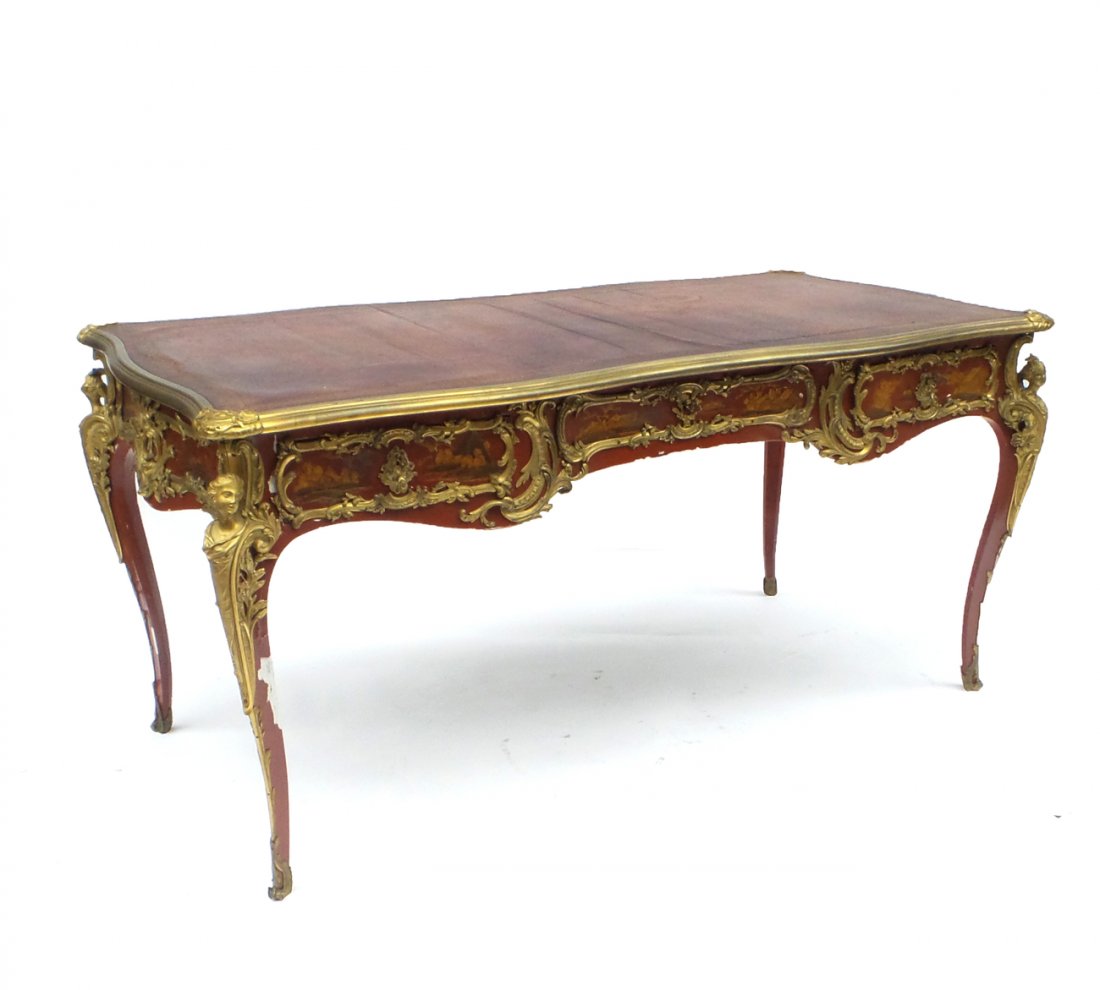 18th/19th Century Chinoiserie Bureau Plat (1 of 10)