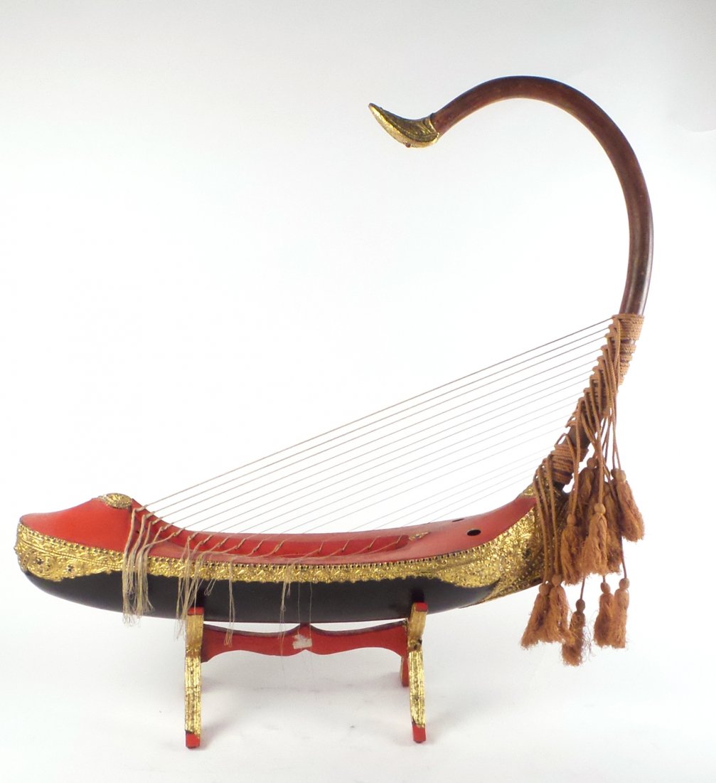 Southeast Asian Harp with Stand (1 of 10)