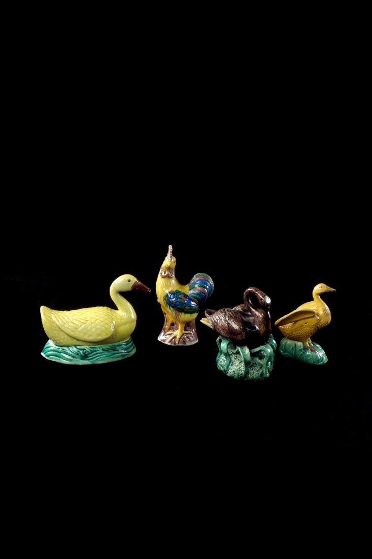 Four Chinese Ceramic Birds (1 of 4)