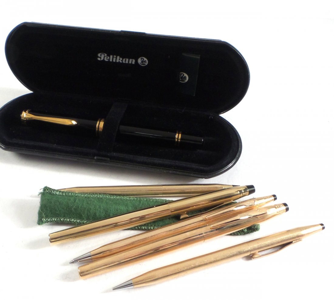 5 Cross Pens, 2 Pelikon Fountain Pens (1 of 3)