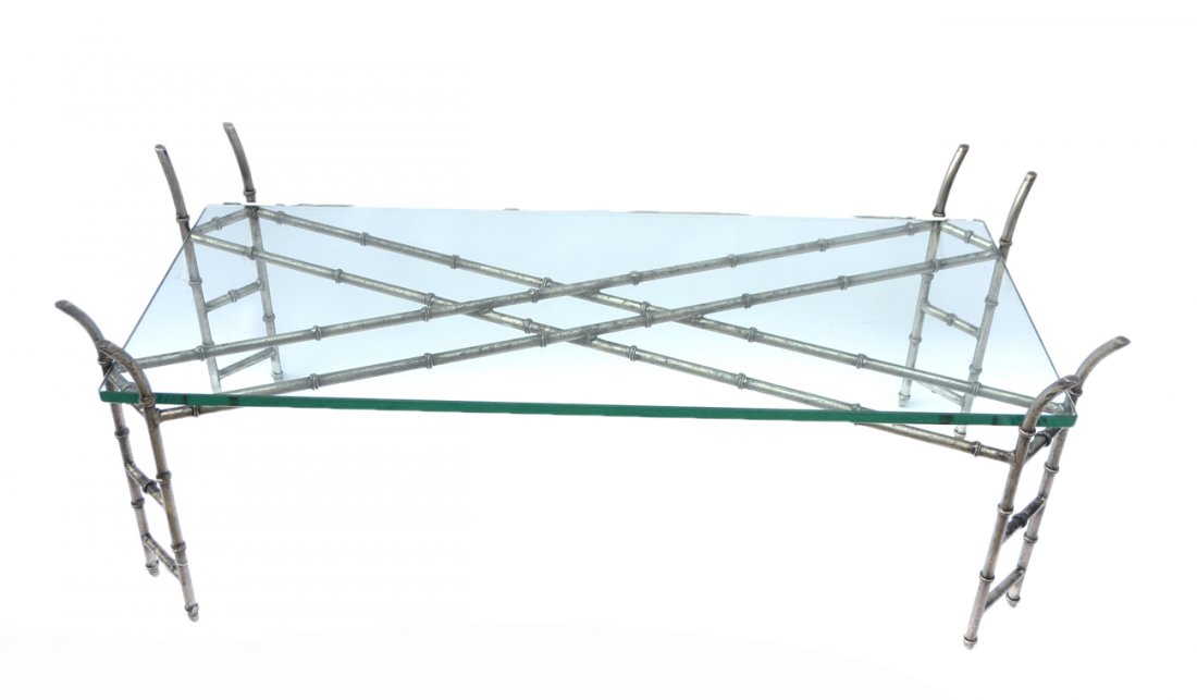 Modern Faux Bamboo Cocktail Table (1 of 4)