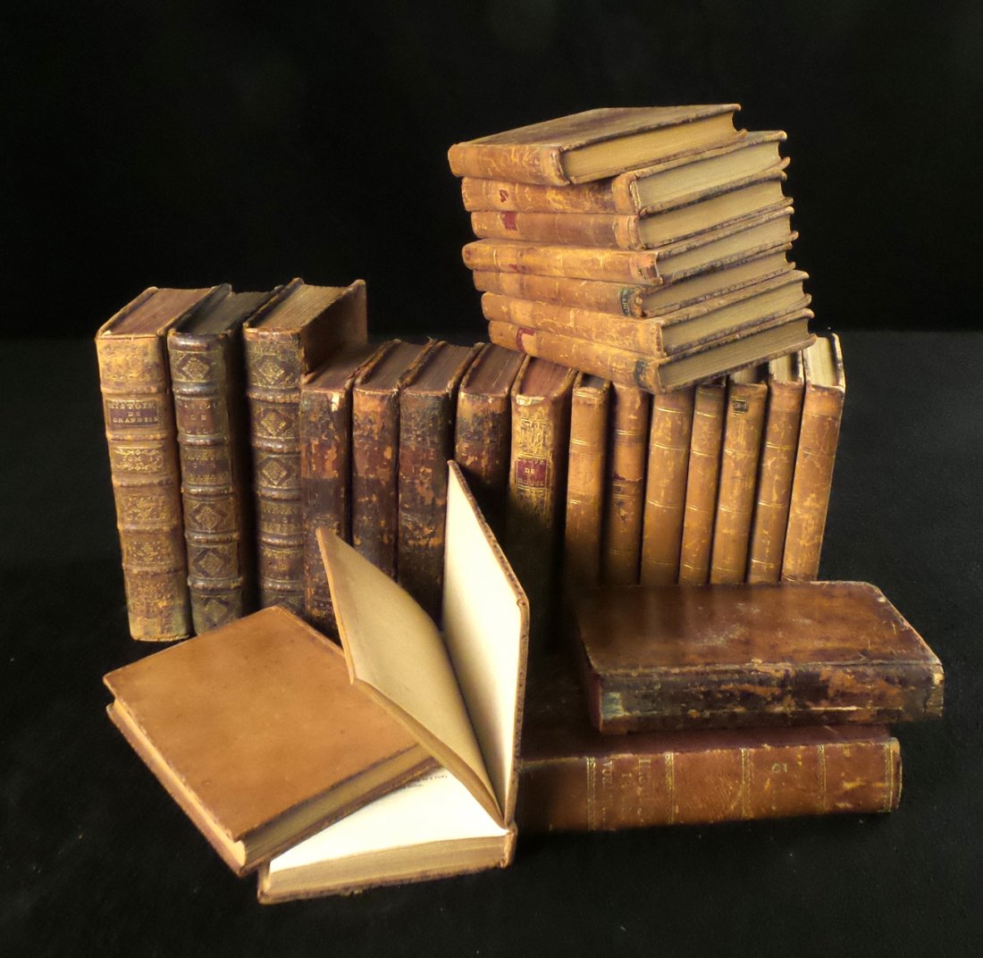 52 Antique Leather Bound Books (1 of 4)