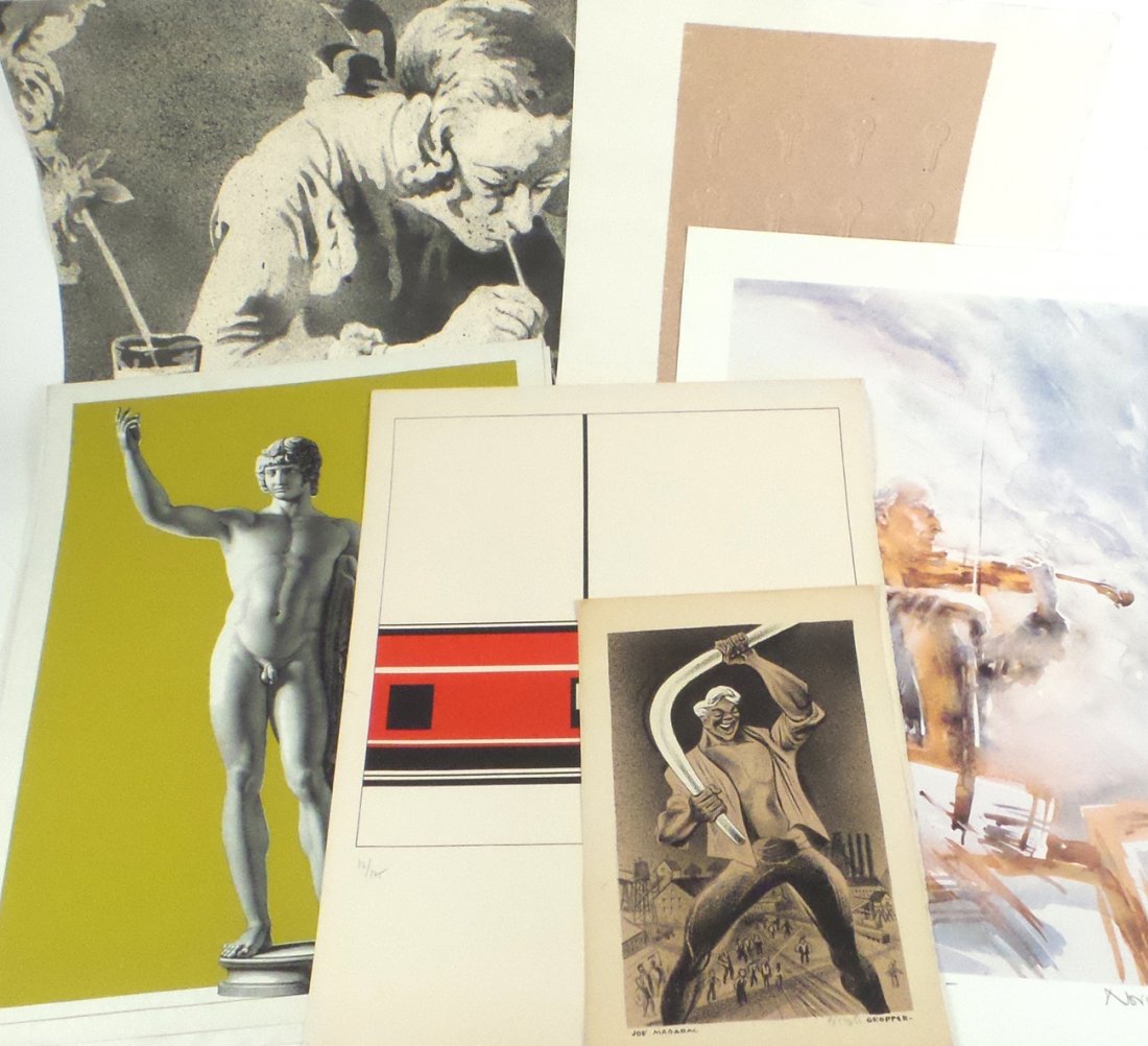 Seven Assorted Lithographs (1 of 7)