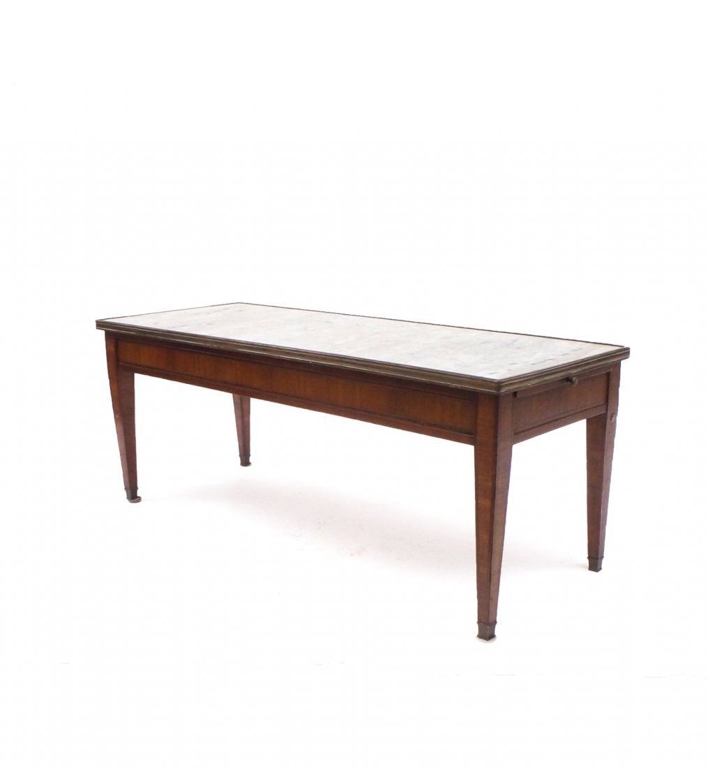 French Marble Inset Cocktail Table (1 of 5)