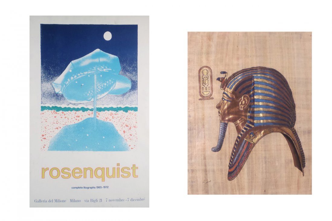 Rosenquist Poster & King Tut Painting (1 of 4)