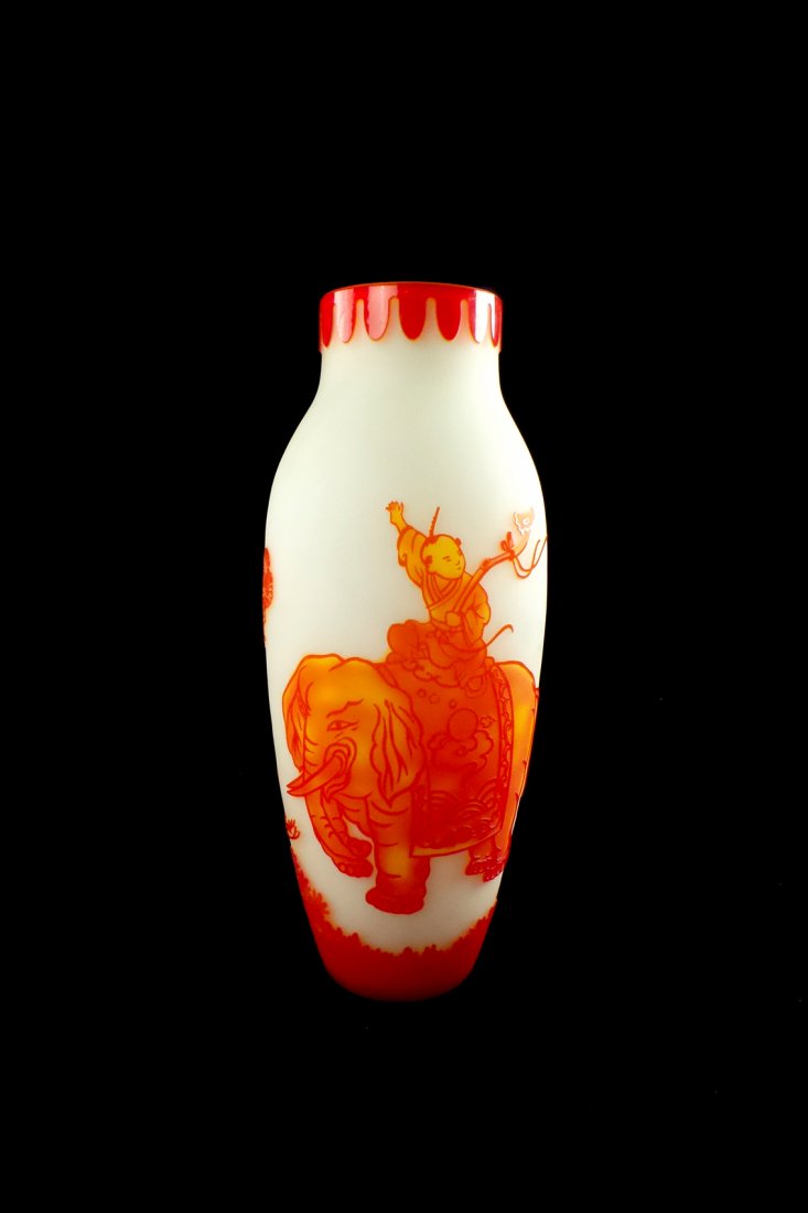 Reproduction "GallÃ©" Art Glass Vase (1 of 8)