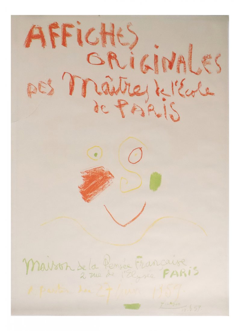 After P. Picasso "Attiches" Poster Litho (1 of 3)