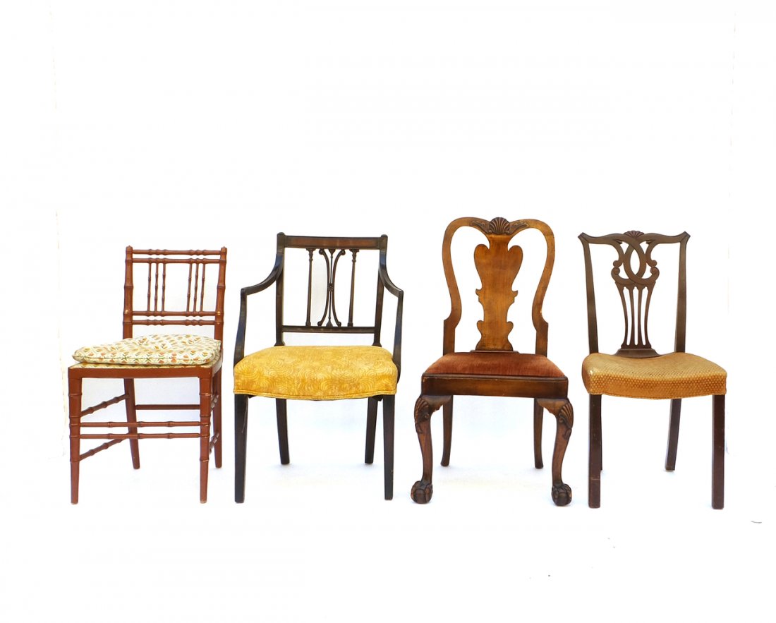 Four Assorted 20th Century Chairs (1 of 10)