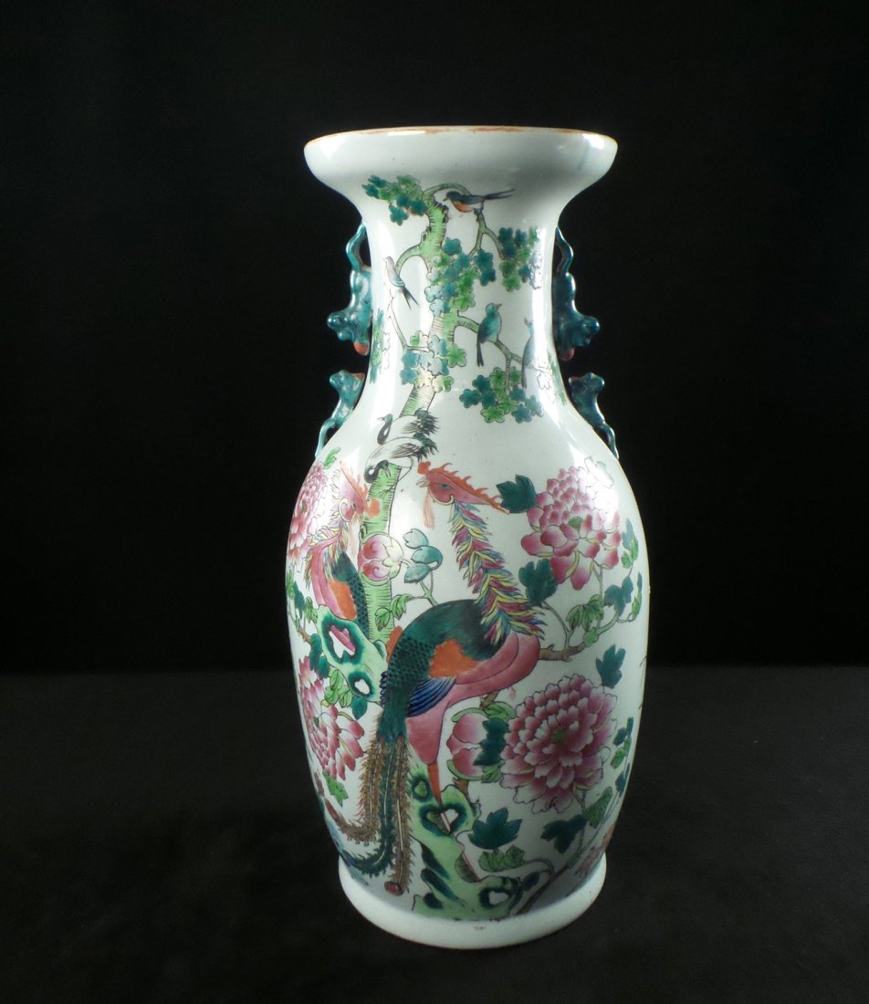 Large Asian Famille Rose Vase (1 of 10)