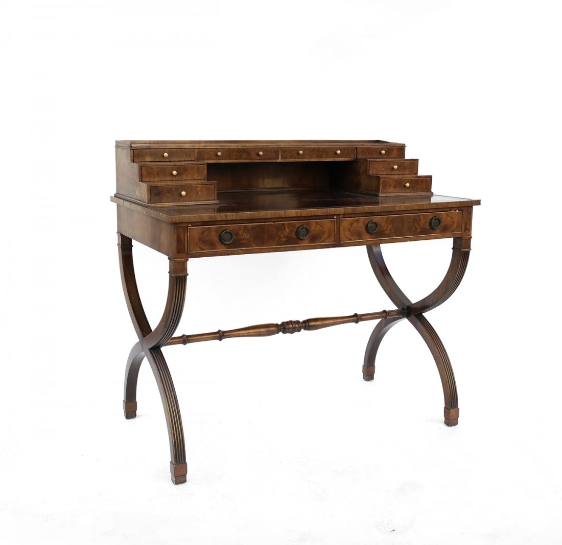 Regency-Style Leather Top Desk (1 of 7)