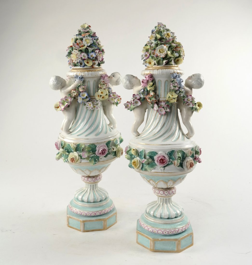 Pair of Figural Vases (1 of 8)