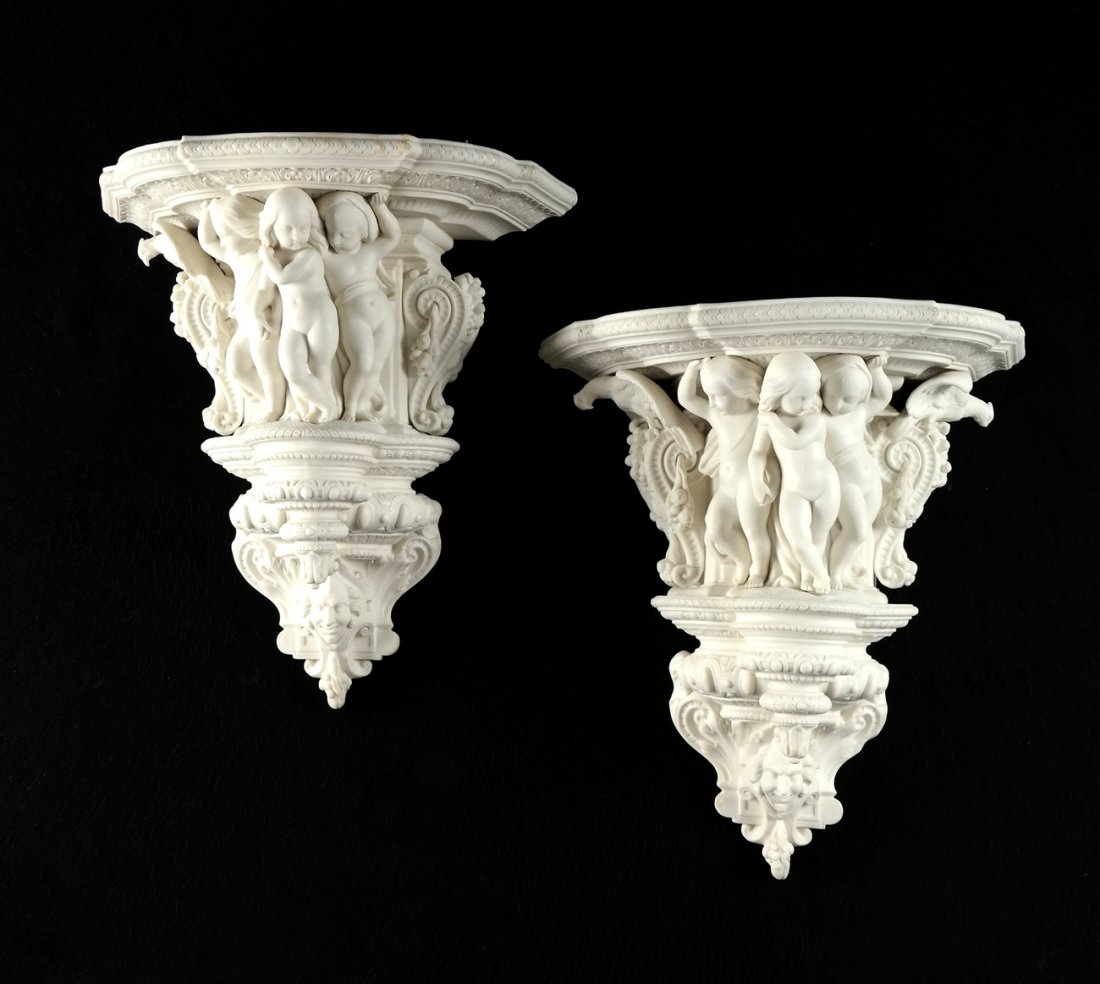 Pair of Figural Wall Brackets (1 of 7)