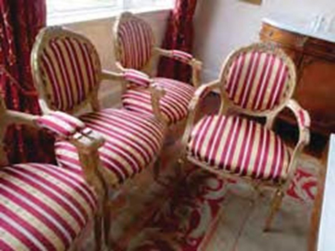 Set of 4 Louis XVI Style Armchairs (1 of 1)