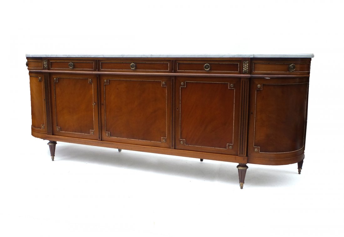 Louis XVI Style Marble Top Sideboard (1 of 8)