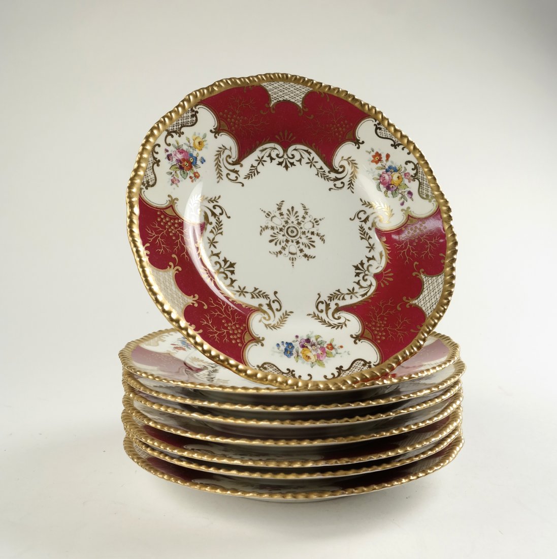 Eight Limoges Decorated Dinner Plates (1 of 4)