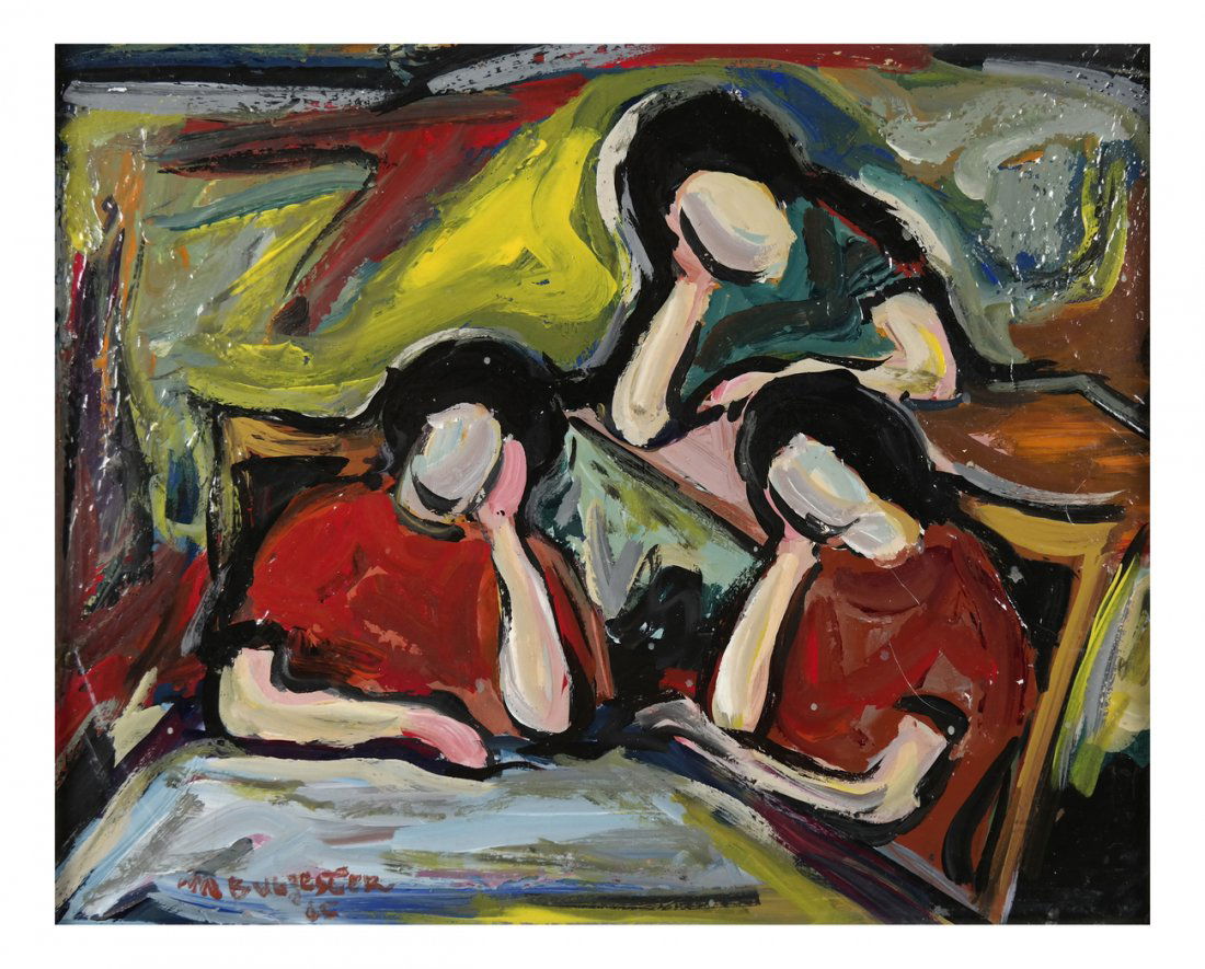 Maxim Bugzester, Oil on Panel - 3 Women (1 of 4)