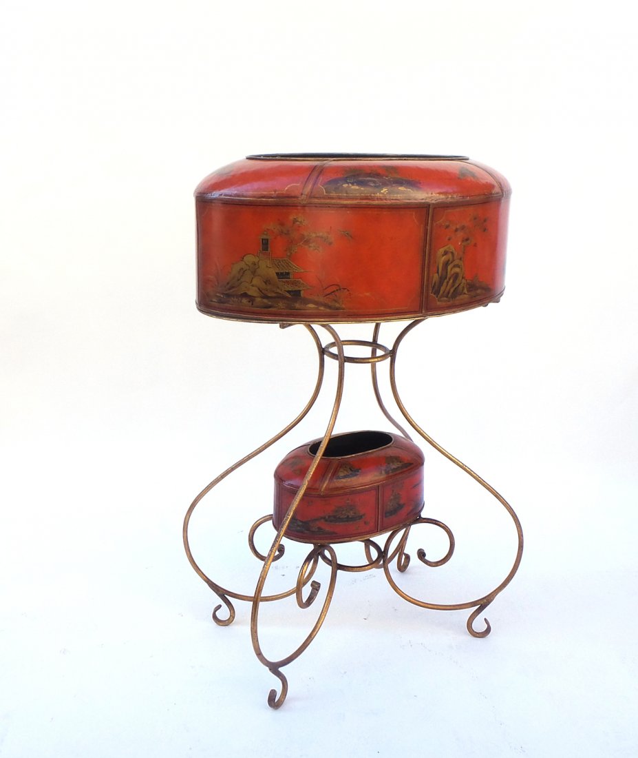 Neoclassical Style Tole Planter (1 of 8)