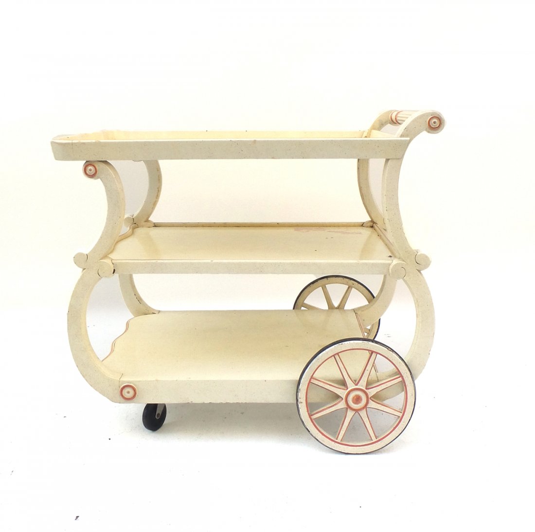 Painted Three-Tier Service Cart (1 of 4)