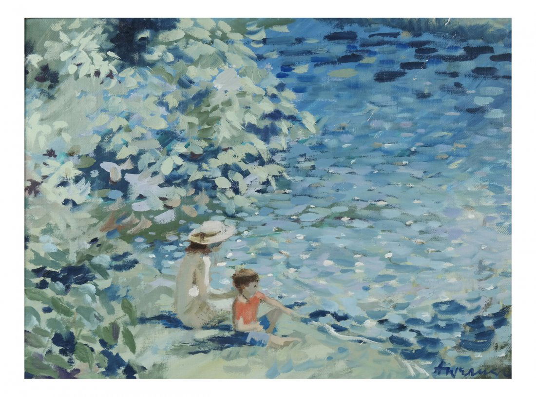 O/C - Mother & Child by a Stream (1 of 4)