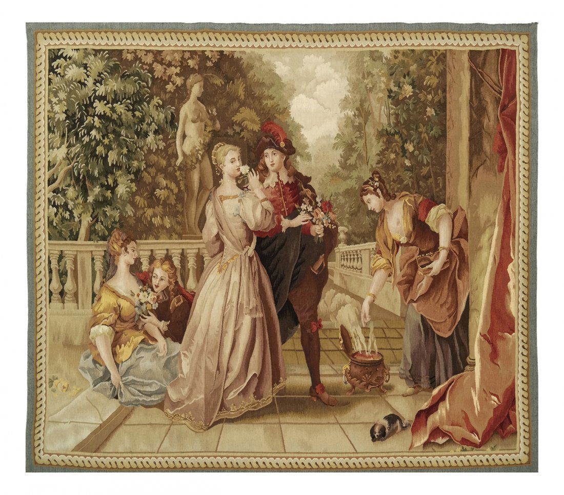 Aubusson Style Tapestry - Young Couples (1 of 5)