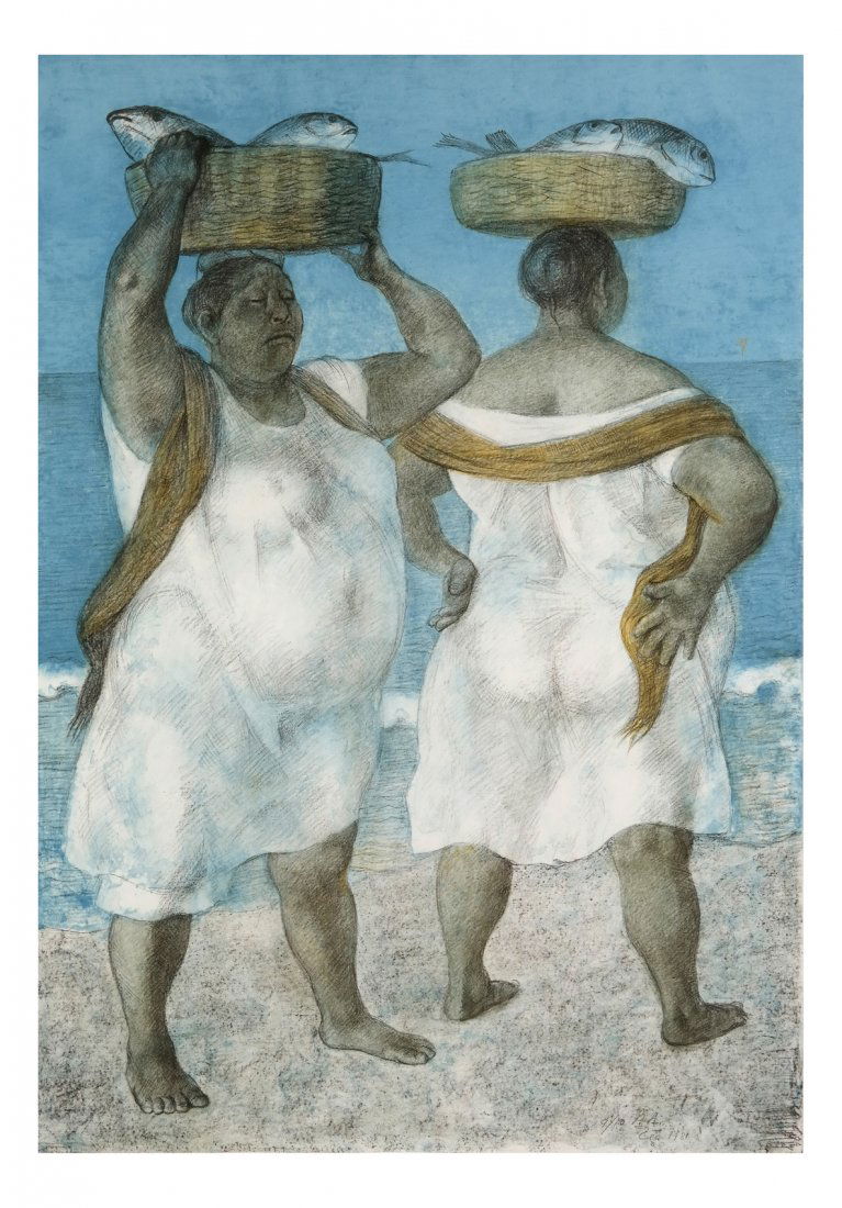Francisco Zuniga, Litho - Fisherwomen (1 of 3)