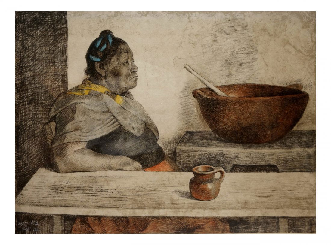 Francisco Zuniga, Litho - Woman w/ a Jug (1 of 4)