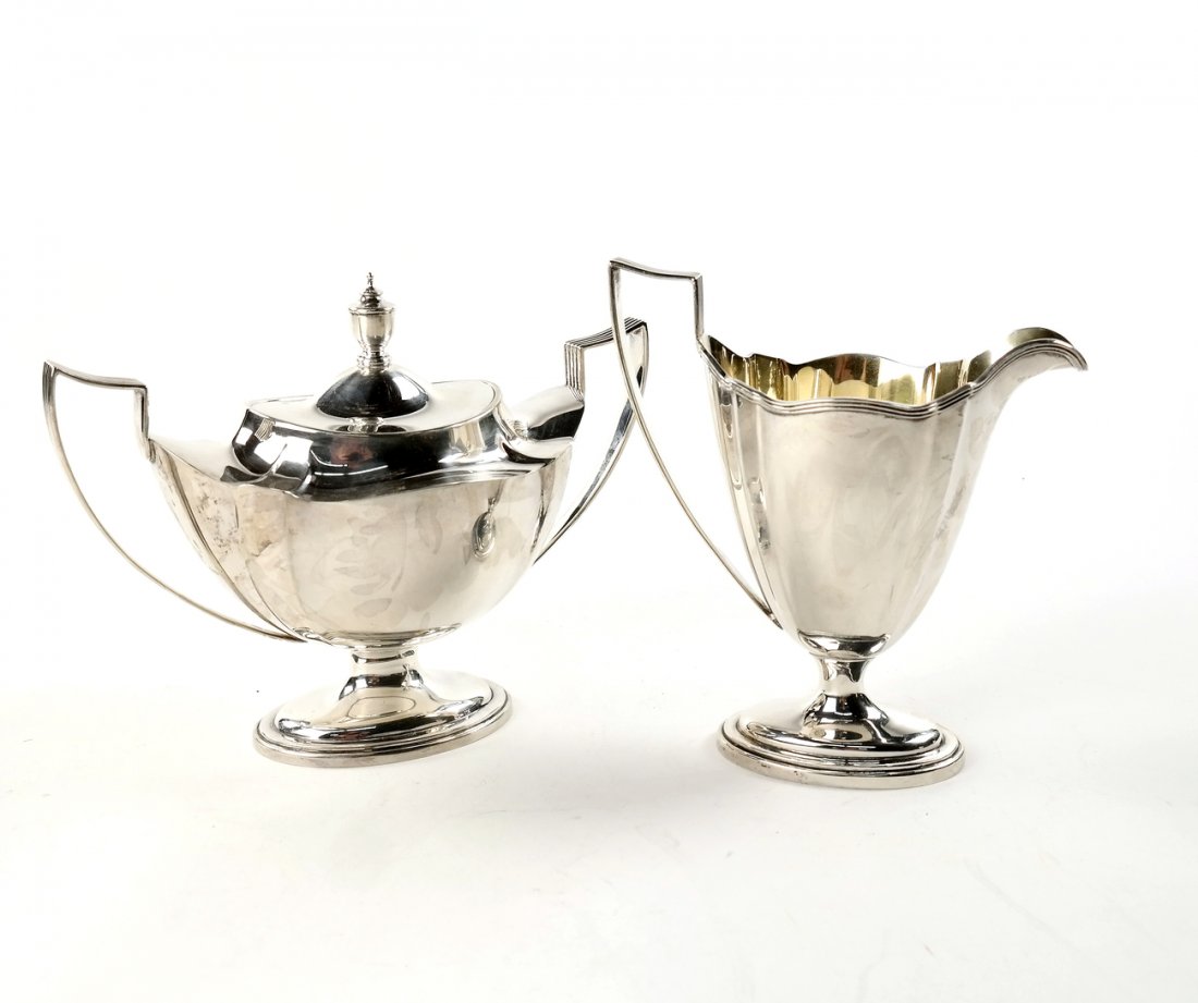 Gorham Silver Sugar & Creamer (1 of 5)
