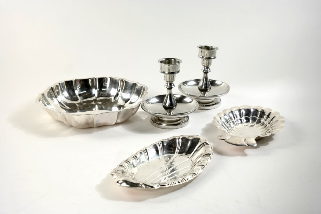 Group of 5 Silver, Pewter & Plated Items (1 of 5)