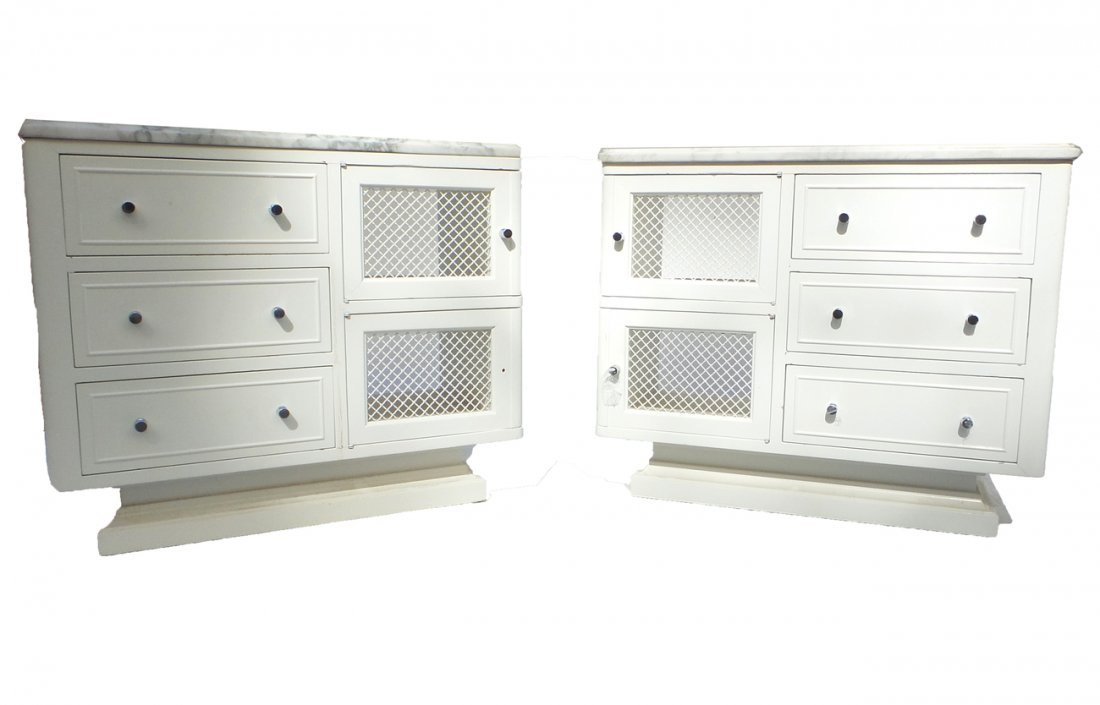 Opposing Pair of Side Cabinets (1 of 3)